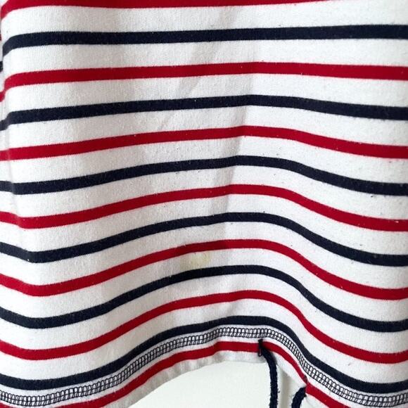 Vintage 90s Emerald Isle Striped Terry Cloth Pullover Sz L - Picture 5 of 5